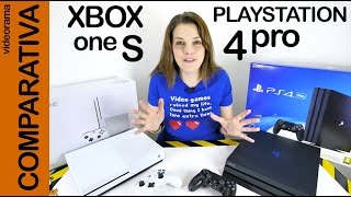 COMPARATIVA PlayStation 4 Pro vs Xbox One S en español  4K UHD [upl. by Midian]