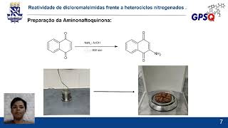 Reatividade de dicloromaleimidas frente a heterociclos nitrogenados [upl. by Hanima]