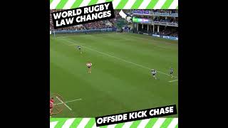 World Rugby Law Changes  Kick Chase Offsides [upl. by Cordey346]