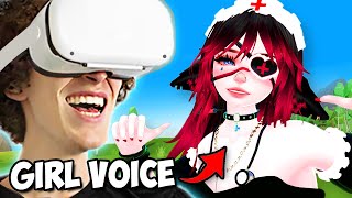 Showing VRChat my Girl Voice Impression not a voice changer [upl. by Sarazen]