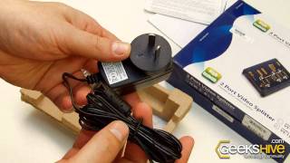 2 Port Video Splitter 350MHz VS132 Aten  Unboxing by wwwgeekshivecom [upl. by Nuahsar625]