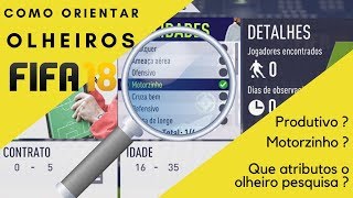 Como pesquisar com olheiros  FIFA 18 [upl. by Arick]