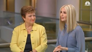 Watch CNBCs full interview with Ivanka Trump and IMF Director Kristalina Georgieva [upl. by Lrad692]