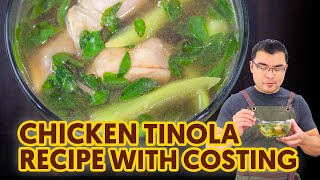 Chicken Tinola Recipe with Costing [upl. by Varrian]