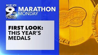 Marathon Monday A first look at the 2024 Eugene Marathon medals [upl. by Daveta]