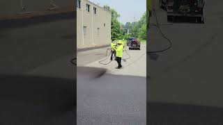 Sealcoating a Parking Lot shorts short satisfying [upl. by Bazluke]