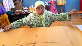 Teknik Menderaf Pola Baju Kurung Moden [upl. by Atinra]