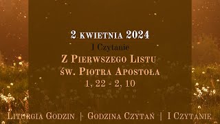 GodzinaCzytań  I Czytanie  2 kwietnia 2024 [upl. by Irbmac813]