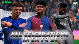 ALL CELEBRATIONS IN EA FC 25 [upl. by Dorcea]