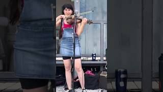 Musician ‘T Marie’ plays the fiddle at a concert in the Bywater neighborhood in New Orleans fiddle [upl. by Ellerahs]