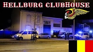 HELLS ANGELS MC BELGIUM CLUBHOUSE OF CHARTER HELLBURG FORMER EASTBORDER IN REKEM  LANAKEN [upl. by Lombard830]