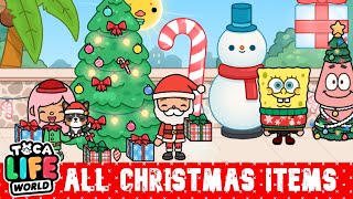 All Xmas Items  TocaLife 🎅❄☃🎄 [upl. by Attenahs]