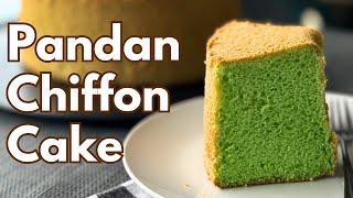 Pandan Chiffon Cake Recipe  Easy amp Delicious [upl. by Staal]