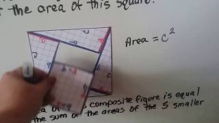 Geometry 57b Justify the Pythagorean Theorem by building 2D figures [upl. by Sonnie]