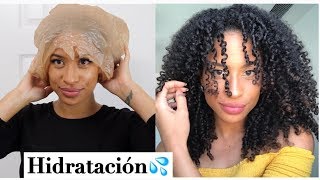 MASCARILLA CASERA HIDRATANTE para cabello reseco áspero sin brillo y dañado  Reto Hidratación [upl. by Magnusson885]