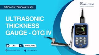 Ultrasonic Thickness Gauge  QTG IV [upl. by Richlad]