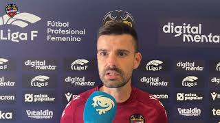 Roger Lamesa “El equipo está respondiendo muy bien defensivamente”  Levante UD [upl. by Aredna]