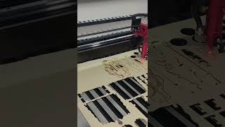 Redsail laser cutting machine MDF card laser cutting [upl. by Kelton]