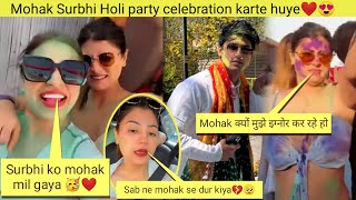 Holi pr Surbhi ke sath kiya prank 🥺💔surbhi rathoreprank on mohak narang sad reaction [upl. by Harahs]