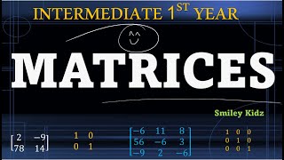 MATRICES  Important Topics  Inter 1st year Maths 1A  Intermediate Maths  IIT JEE MATH [upl. by Ydnor]