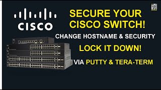 How to Change Cisco Switch Hostname and Secure Enable Secret Password [upl. by Keyte]