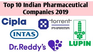 Top 10 Indian Pharmaceutical Companies 2019  Top Pharma Company in India [upl. by Yenffit]