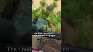 70 killed in Spanish flash flood shorts [upl. by Leikeze7]