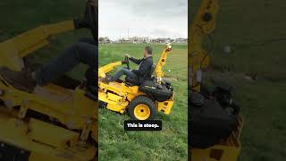 Check out what I can do with this insane hillside mower from cub cadet [upl. by Mehelhteb934]