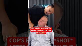 ‘BAD GUYS’ left his Back in Pain‼️🤬 neckpain Chiropractic Trending Short [upl. by Rafe]