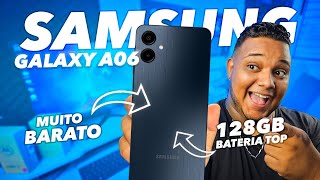 🚨O CELULAR mais BARATO da SAMSUNG GALAXY A06 VALE A PENA [upl. by Akiehsat]