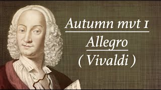 VIVALDI 🇮🇹 Autumn mvt 1 Allegro 🇮🇹 [upl. by Ihsakat709]