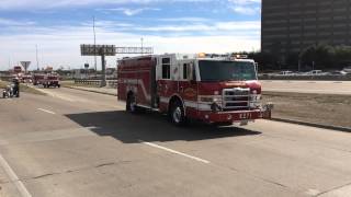 Dallas firefighter William Scott Tanksley funeral procession [upl. by Mohn]