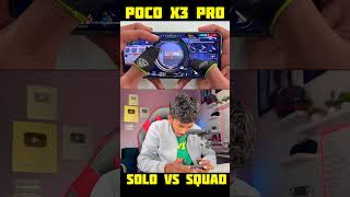 3 finger handcam gameplay solo vs squad poco x3 pro 60fps 120hz 360hz game turbo SD860 Prosecser 4kr [upl. by Adiehsar]