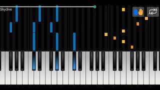 PIKASONIC  Skydive Piano Covertutorial midisheets [upl. by Broderic824]