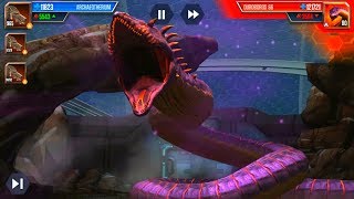 ARCHAEOTHERIUM Level 999 vs OUROBOROS 66  Game Play  Jurassic World The Game [upl. by Piks]