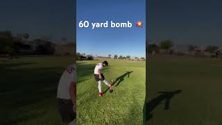 60 yard Kickoff football god kickers AdamBotkin [upl. by Aven]