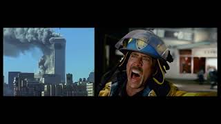 World Trade Center Collapse Film 2006 vs Real Footage 2001 [upl. by Hna]