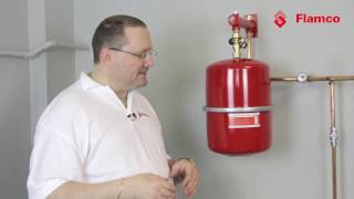 Flamco Flexcontrol simple checking of expansion vessel pre charge [upl. by Aynotal]