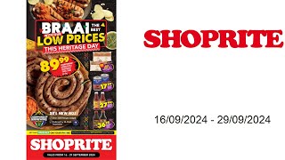 Shoprite specials ZA  16092024  29092024 [upl. by Sheeree]