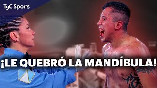 BOXEADOR ARGENTINO NOQUEA A MEXICANO DE UNA MANERA IMPRESIONANTE 🥊 LE FRACTURÓ LA MANDÍBULA [upl. by Robinetta334]