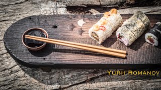 Old oak Sushi board making [upl. by Gauldin898]