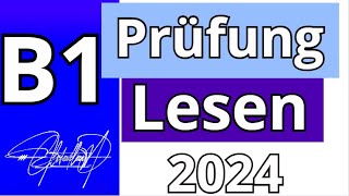 GAST  B1 Prüfung  Lesen Übungssatz  GAST DTZ 2024 TEST [upl. by Venita14]