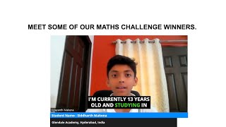 Meet some of our Maths Challenge winners [upl. by Esinev943]