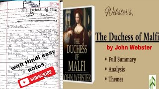 The Duchess of Malfi by John webstersummarytheme Introduction character in Hindiwith easy notes [upl. by Anal]