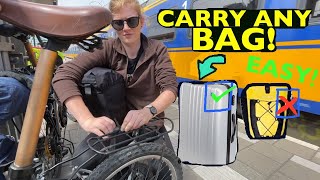 BIKEPACKING HACK  How To Attach Any Bag [upl. by Attennyl]