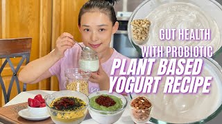 PlantBased Yogurt Make Creamy Cashew Soy Almond Yogurt at home with 3 ingredients [upl. by Acilef]