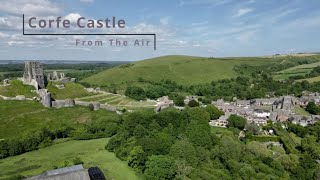 Corfe Castle From The Air [upl. by Llenrahs]