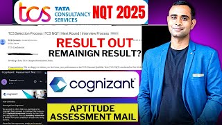 TCS Free NQT 2025 October Result  Cognizant Aptitude Assessment Mail [upl. by Kimitri]