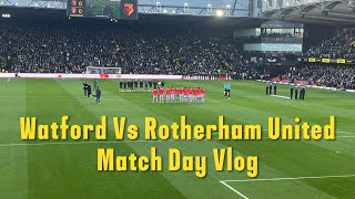 Watford 50 Rotherham United Vlog  202324 [upl. by Ajile365]