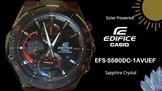 Casio Edifice EFSS560DC1AVUEF  unboxing and review  4K [upl. by Luo]